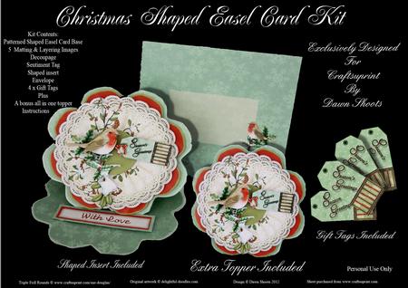 Christmas Shaped Easel Card Kit