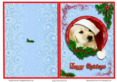 Retriever Happy Christmas