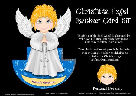 Christmas Angel Rocker Card Kit
