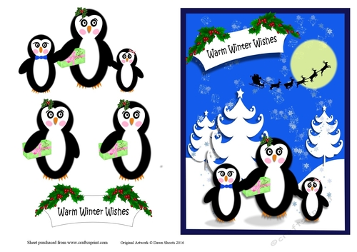 Penguin Winter Wishes