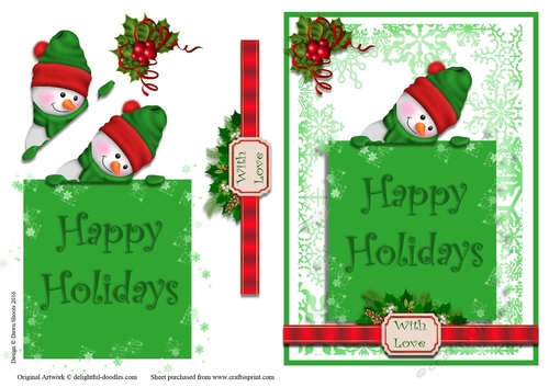 Snowy Sends Happy Holidays Wishes