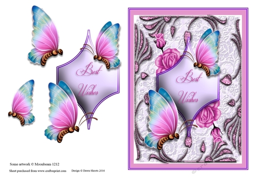 Butterfly Paradise Best Wishes