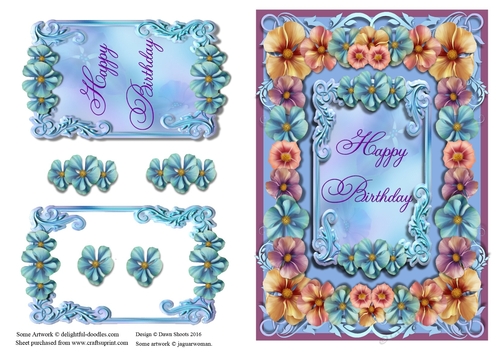 Flower Frenzy Happy Birthday