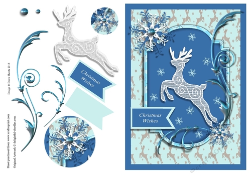 Prancing Reindeer Christmas Wishes