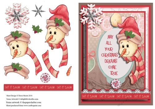 Contemporary Christmas Snowman