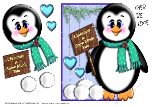 Over The Edge Penguin Christmas