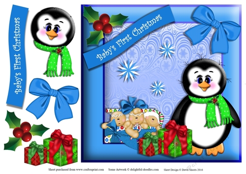 Penguin and Gingerbread Babies First Christmas