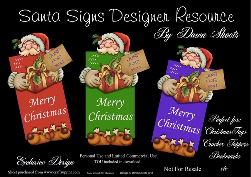 Santa Sign Designer Resource