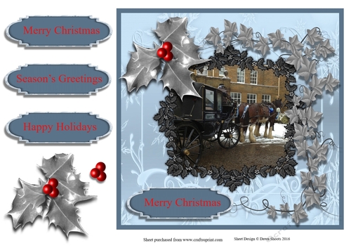 Frosty Christmas Carriage