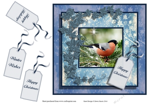 Snowy Christmas Bird Three