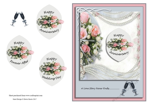 Anniversary Roses and Pearls