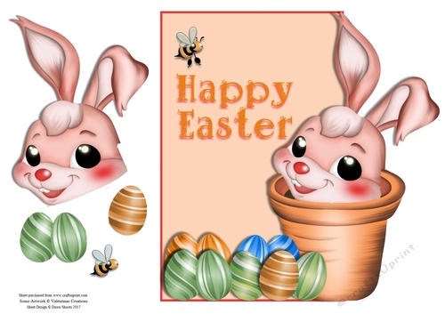 Hoppy Potty Easter Bunny Pink
