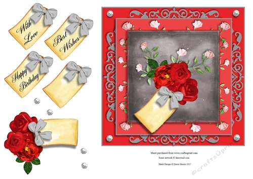 Dreamy Red Rose Wishes