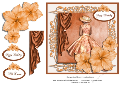 Moody Peach Fleur