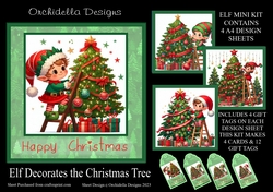Elf Decorates The Christmas Tree
