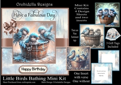 Little Birds Bathing