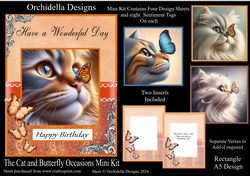 The cat and Butterfly Occasions Mini Kit