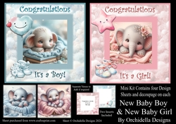 New Baby Boy and New Baby Girl