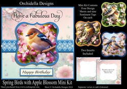 Spring Birds with Apple Blossom