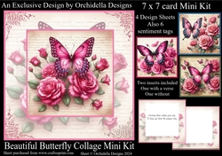 Beautiful Butterfly Collage