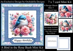 A Bird in the Rose Bush