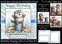 Birthday Singing Alley Cat