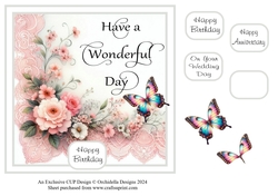 Wonderful Day Rose Lace Corner