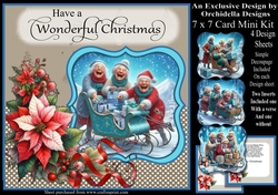 Three Laughing Ladies Fill the Sleigh