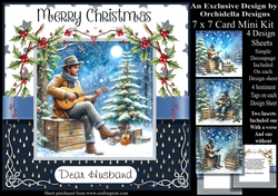 Christmas Busker in the Snow