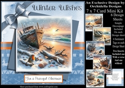 Winter Beach Boat Wreck