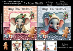 Elephant Baby First Christmas