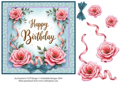 Sweet Blue Rose Birthday