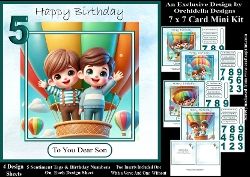 Boys Birthday Balloon Away