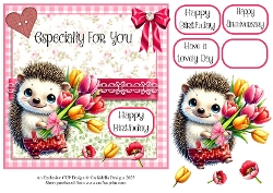 Tiggy Brings Birthday Tulips