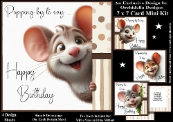 Peeking Mouse Birthday