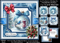 Blue Christmas Bauble