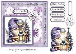 Lilac Christmas Gnome