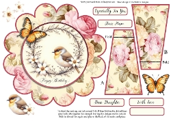 Shaped Birthday Bird Wreath