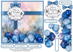 Pretty Blue Christmas Sparkle