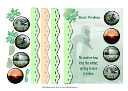 Best Wishes Nature Card Front