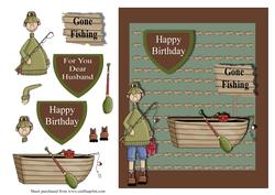 Gone Fishing Card Front