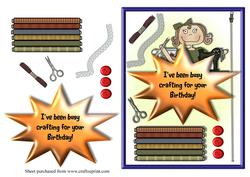 Crafters Birthday Card Front