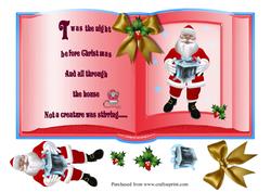 Night Before Christmas Ex Large Topper