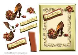 Elegant Shoe Just for You Card Front