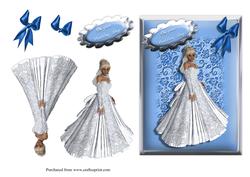 Sky Blue Bride Card Front