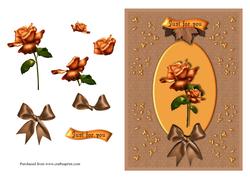 Autumn Rose Card Front