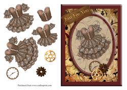 Steampunk Just for You Card Front