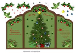 Ornamental Christmas Card Front