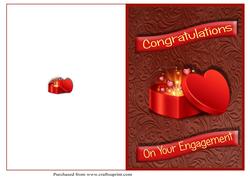 Sparkle Box Engagement Quick Card