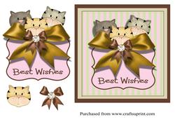 Three Little Kittens Card Front